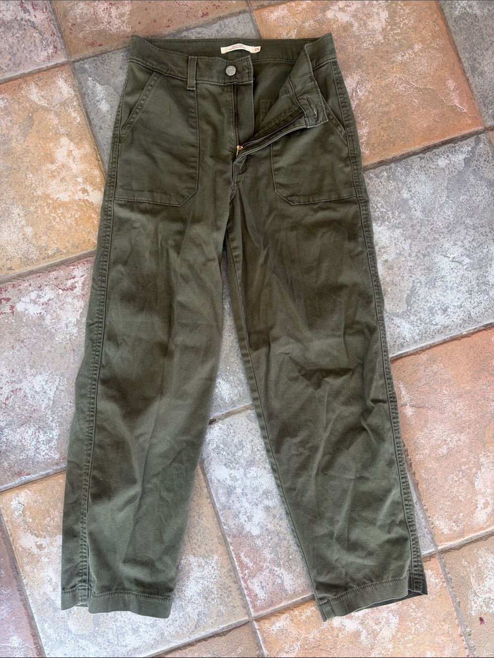 Levi's Military Olive Cargo Pants